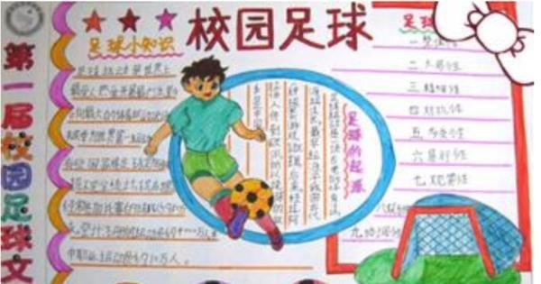 (足球)手抄报内容. 短的超短的_小学数学手抄报的内容2年级