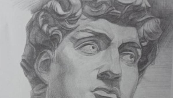 素描石膏阿格里巴的画法，近代历史人物素描简笔画