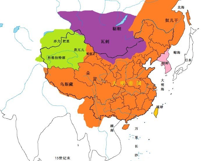 两广版图的历史变迁,中国历史上的明朝版图变化 - 华夏历史