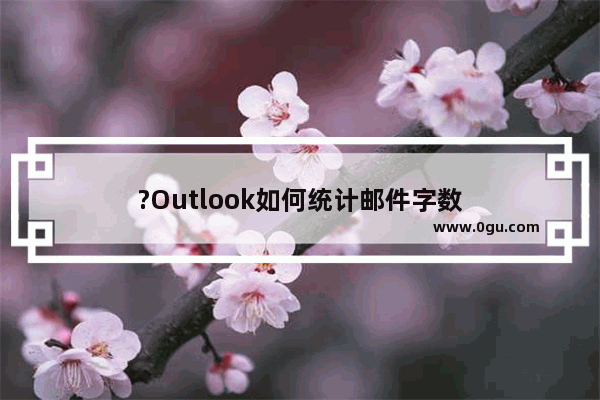 ?Outlook如何统计邮件字数