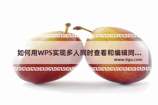 如何用WPS实现多人同时查看和编辑同一个流程图