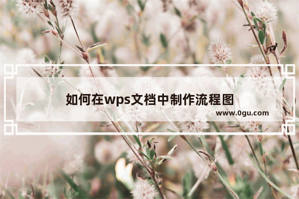 如何在wps文档中制作流程图