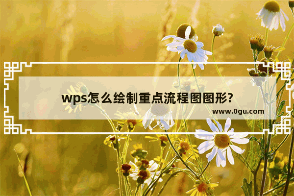 wps怎么绘制重点流程图图形?