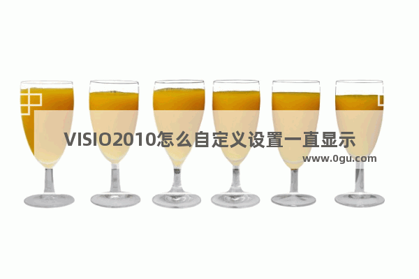 VISIO2010怎么自定义设置一直显示边框和标题?