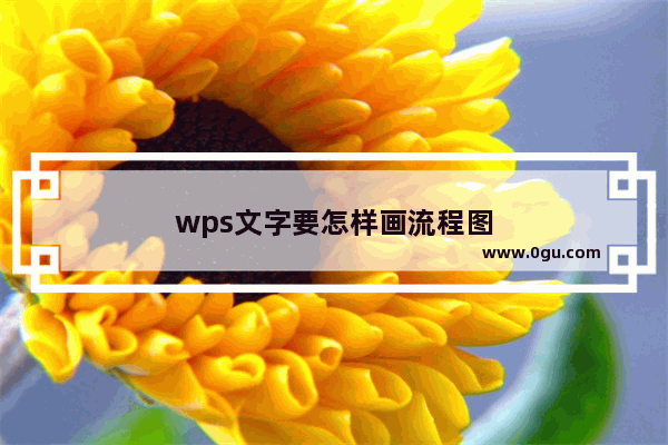 wps文字要怎样画流程图