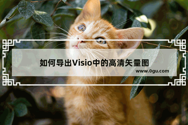 如何导出Visio中的高清矢量图