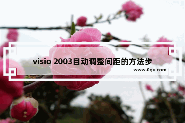 visio 2003自动调整间距的方法步骤