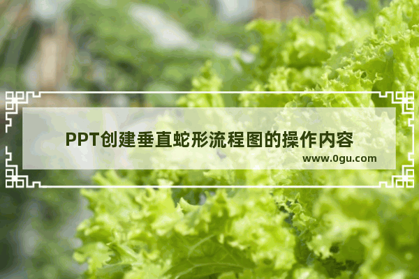 PPT创建垂直蛇形流程图的操作内容