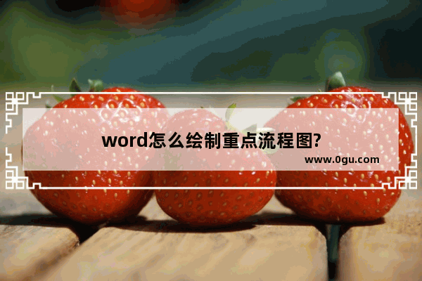 word怎么绘制重点流程图?