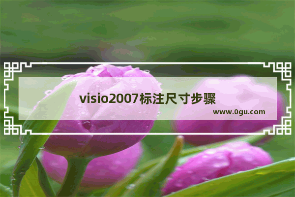 visio2007标注尺寸步骤