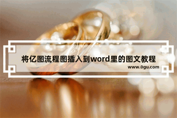 将亿图流程图插入到word里的图文教程