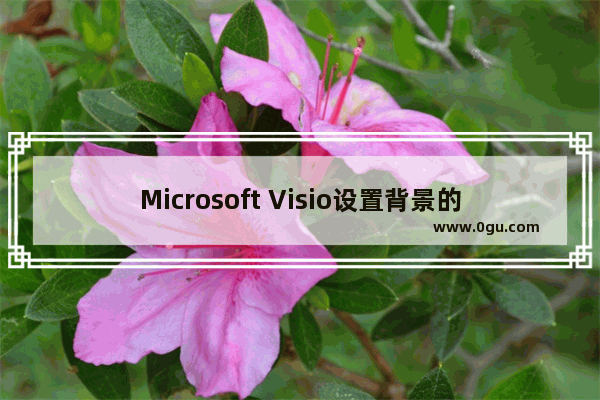 Microsoft Visio设置背景的方法