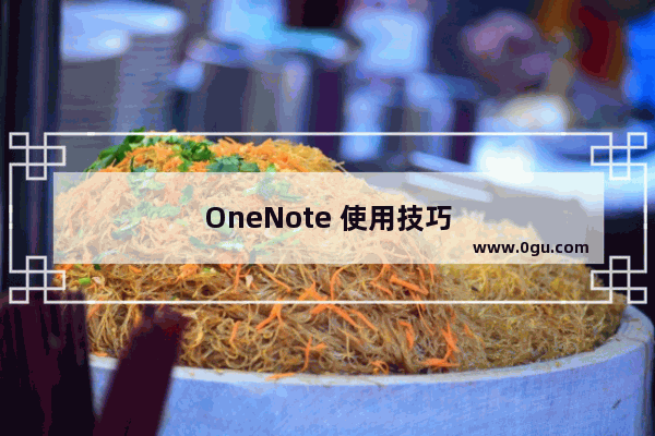 OneNote 使用技巧