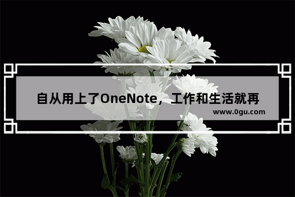 自从用上了OneNote，工作和生活就再也不纠结了，我以为对笔记管理很擅长，直到我遇到OneNote