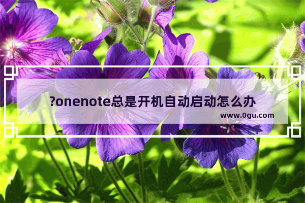 ?onenote总是开机自动启动怎么办