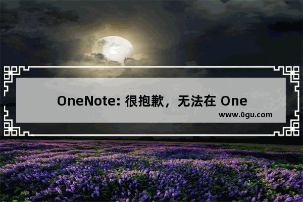 OneNote: 很抱歉，无法在 OneDrive 笔记本中插入大于 100 MB 的文件