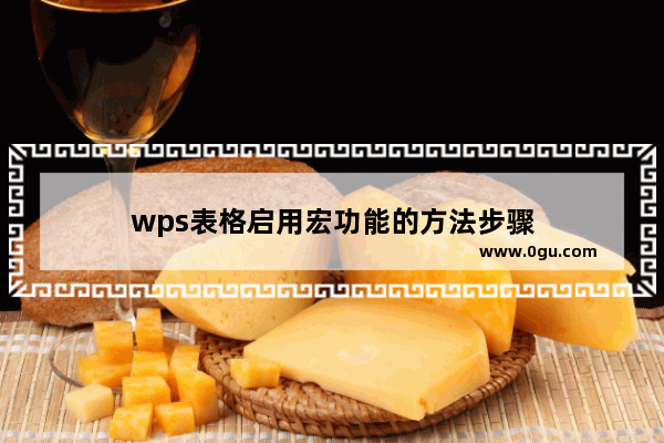 wps表格启用宏功能的方法步骤