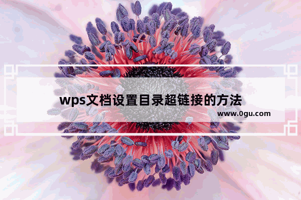 wps文档设置目录超链接的方法