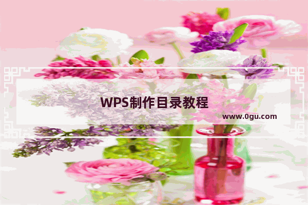 WPS制作目录教程