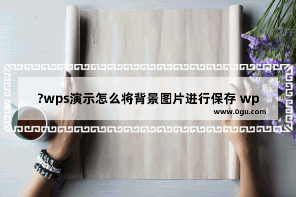 ?wps演示怎么将背景图片进行保存 wps演示保存背景图的方法