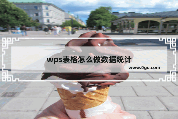 wps表格怎么做数据统计