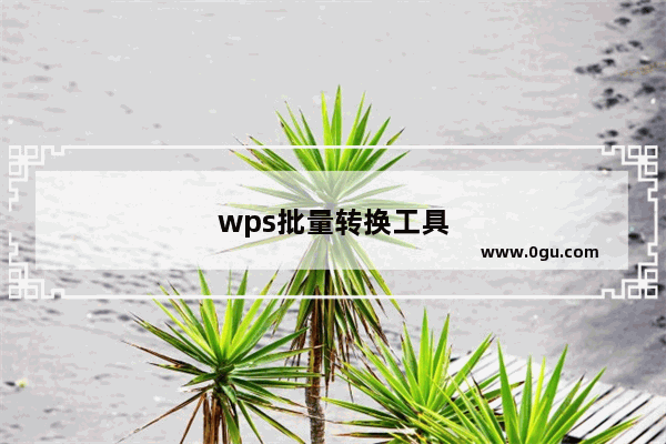 wps批量转换工具