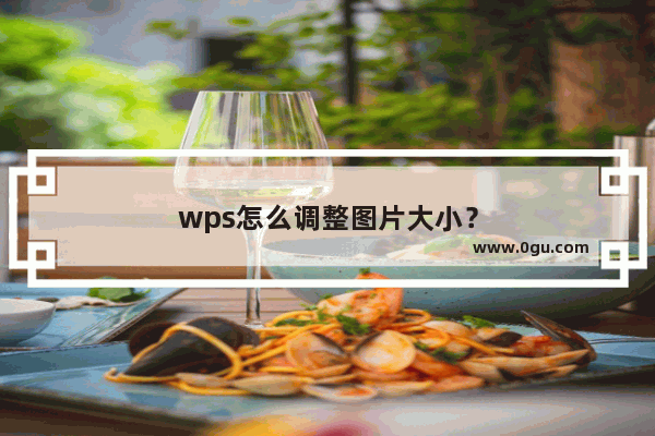 wps怎么调整图片大小？