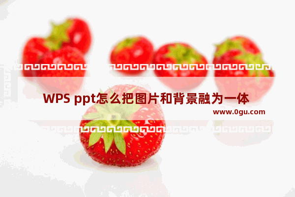 WPS ppt怎么把图片和背景融为一体 WPS ppt把图片融入背景的方法