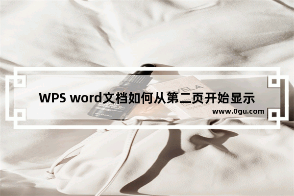 WPS word文档如何从第二页开始显示页码