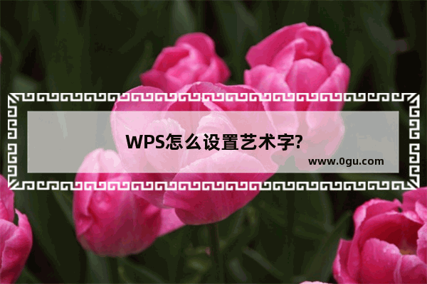 WPS怎么设置艺术字?