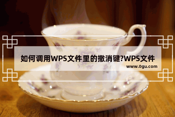 如何调用WPS文件里的撤消键?WPS文件中撤销键的使用方法