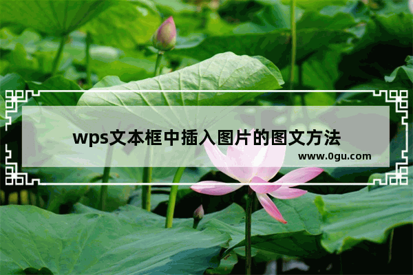 wps文本框中插入图片的图文方法