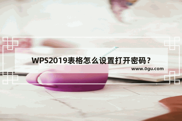 WPS2019表格怎么设置打开密码？