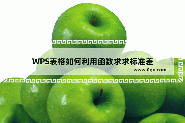 WPS表格如何利用函数求求标准差