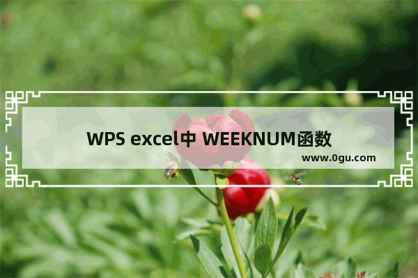 WPS excel中 WEEKNUM函数计算两日期相隔几周