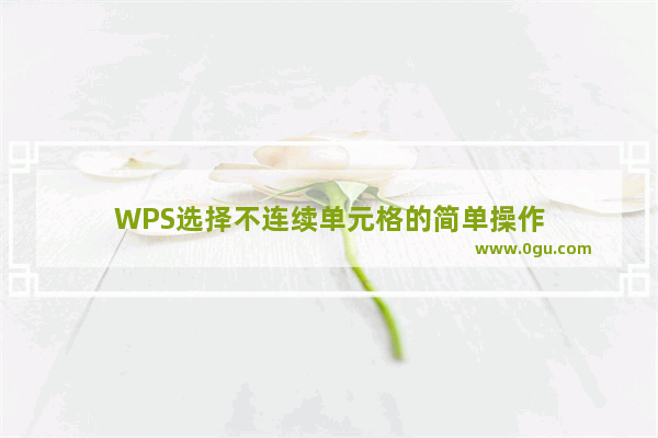 WPS选择不连续单元格的简单操作