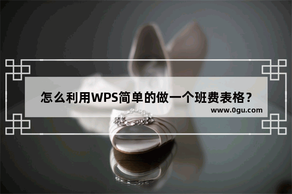 怎么利用WPS简单的做一个班费表格？