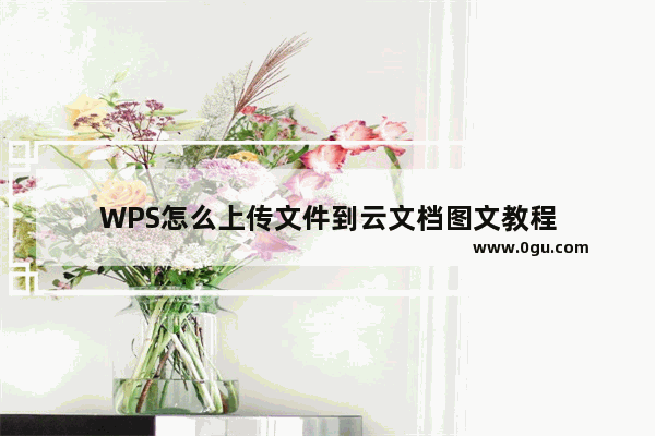 WPS怎么上传文件到云文档图文教程