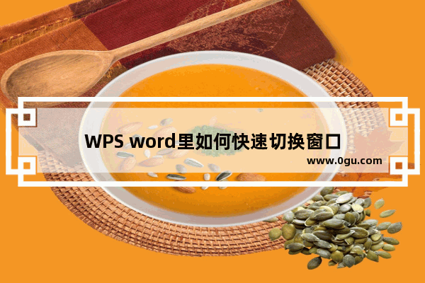 WPS word里如何快速切换窗口