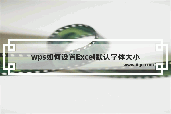 wps如何设置Excel默认字体大小