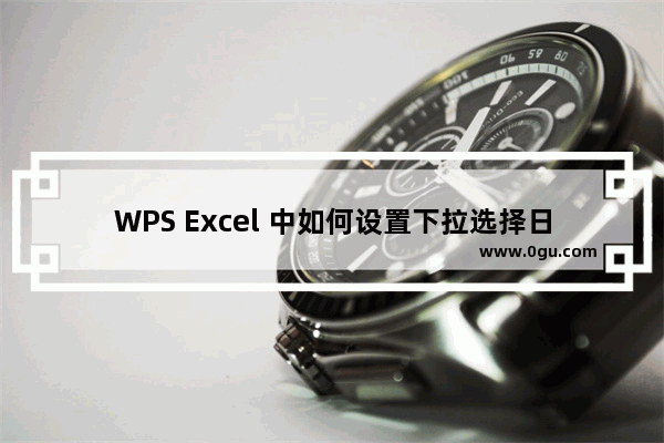 WPS Excel 中如何设置下拉选择日期