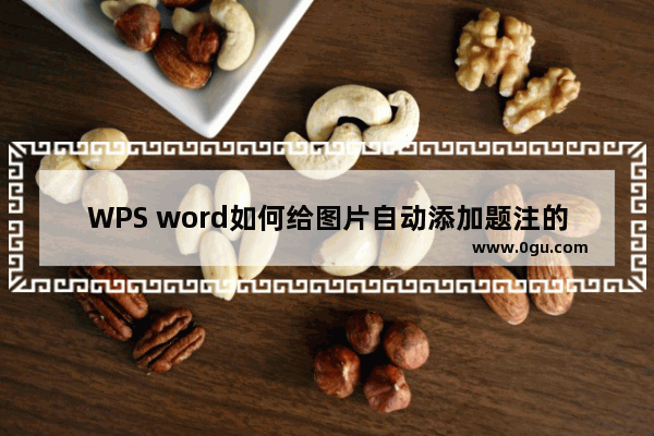 WPS word如何给图片自动添加题注的方法