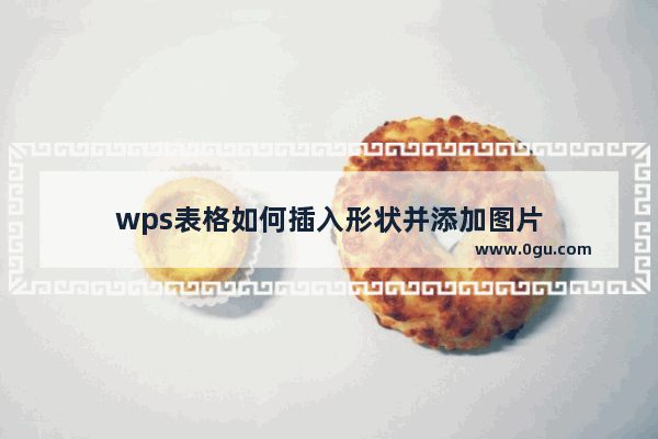 wps表格如何插入形状并添加图片