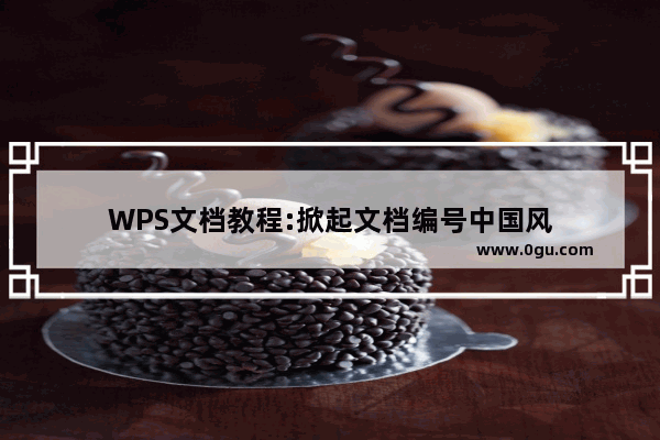 WPS文档教程:掀起文档编号中国风