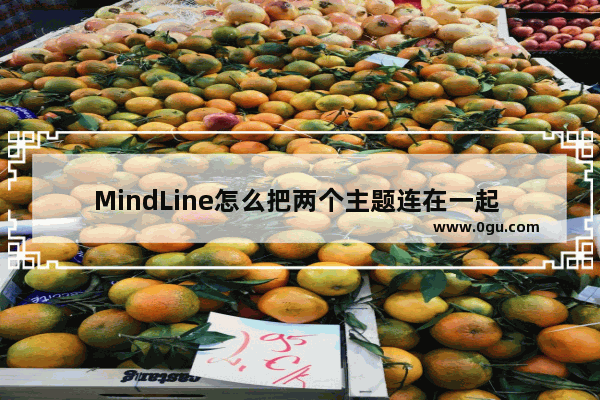 MindLine怎么把两个主题连在一起 MindLine思维导图把两个主题连接在一起的方法