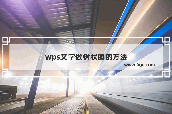 wps文字做树状图的方法