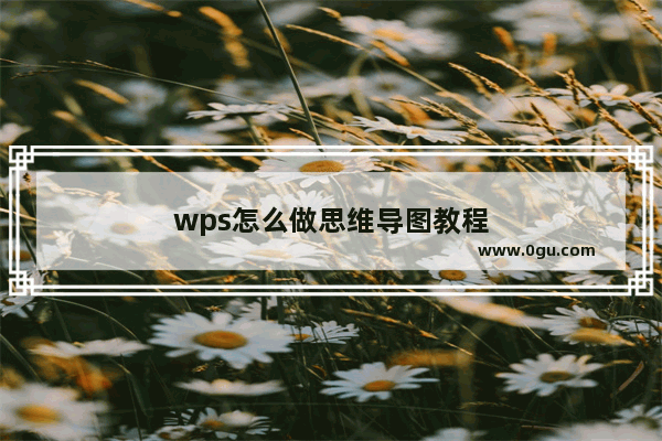 wps怎么做思维导图教程