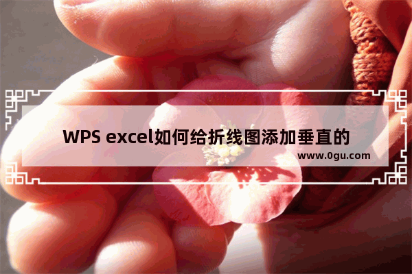 WPS excel如何给折线图添加垂直的引线