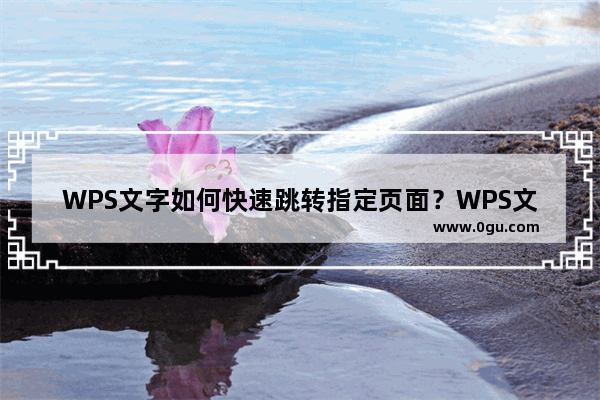 WPS文字如何快速跳转指定页面？WPS文字快速跳转指定页面的方法教程