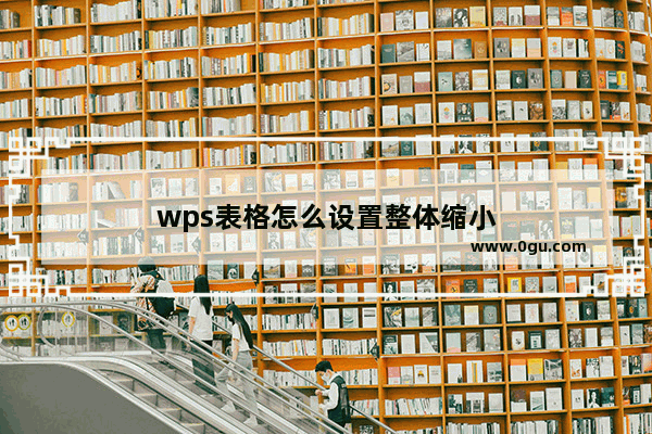 wps表格怎么设置整体缩小